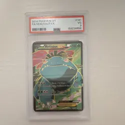 2014 Pokemon TCG Venusaur EX Full Art Holo Ultra Rare HP 180 XY 141/146 PSA 3 - Image 1