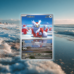 🎁 Delibird 152/132 Illustration Rare Full Art Mega Evolution Pokemon Card NM ❄ - Image 1