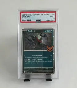 2024 POKEMON TRICK OR TRADE DARKRAI #136 PSA 9 - Image 1