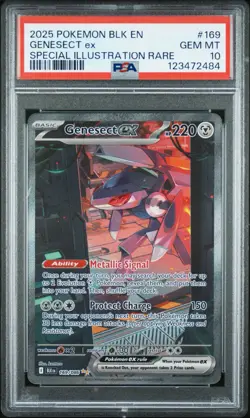 2025 Pokemon TCG Sv Black Bolt Genesect ex 169/086 SIR Holo EN PSA 10 - Image 1