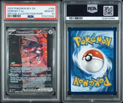 2025 Pokemon TCG Sv Black Bolt Genesect ex 169/086 SIR Holo EN PSA 10 - Image 3