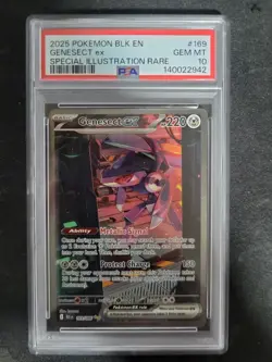 2025 Pokemon TCG Sv Black Bolt Genesect ex 169/086 SIR Holo EN PSA 10 - Image 1