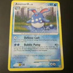 Azumarill - 18/130 - Rare non holo NM Diamond & Pearl Pokemon - Image 1