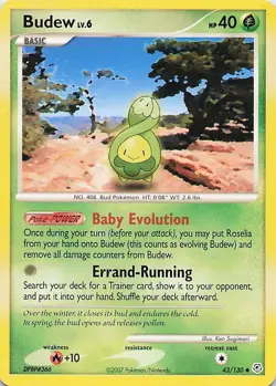 Budew - Pokemon Uncommon 2007 Diamond & Pearl 43/130 LP - Image 1