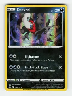 Darkrai SWSH11: Lost Origin 120/196 Pokemon Holo Rare Holofoil NM - Image 1