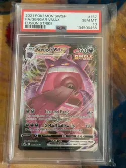 Gengar VMAX 157/264 PSA 10 Pokemon 2021 Fusion Strike - Image 1