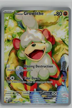 Hisuian Growlithe 181/167 SV06 Illustration Rare Holo English C - Image 1