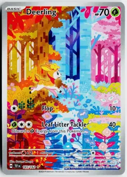 Pokemon TCG Deerling 165/162 Temporal Forces Illustration Rare Holo EN NM A - Image 1