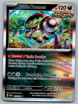 BRUTE BONNET 123/182 R PARADOX RIFT POKEMON HOLO NM/M - Image 1