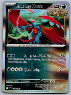 ROARING MOON 109/162 R TEMPORAL FORCES POKEMON HOLO NM/M - Image 1