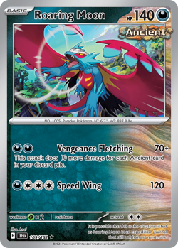 ROARING MOON 109/162 R TEMPORAL FORCES POKEMON HOLO NM/M - Image 3