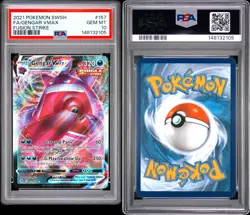 2021 Pokemon Fusion Strike Gengar VMAX PSA 10 Gem Mint #157 Englisch - Image 1