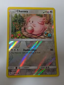 Chansey 46/68 Uncommon Hidden Fates Pokemon Reverse Holo Near Mint - Image 1