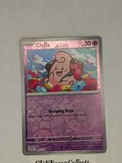Cleffa 080/197 Common Obsidian Flames Pokemon Reverse Holo Near Mint - Image 1