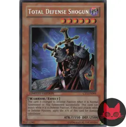 Yugioh Total Defense Shogun CT1-EN001 Secret Rare Limited Edition NM - Image 1