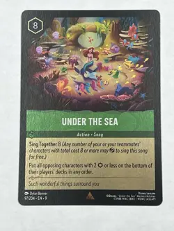 Disney Lorcana TCG Under the Sea 97/204 rare cold foil - Image 1