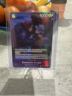 One Piece CCG TCG Rosinante & Law Alt Art EB04-038 SR NM OP14 English - Image 1
