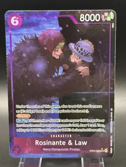 One Piece TCG Rosinante & Law Alt Art AA EB04-038 SR NM OP14 Eng Card Game CCG - Image 1