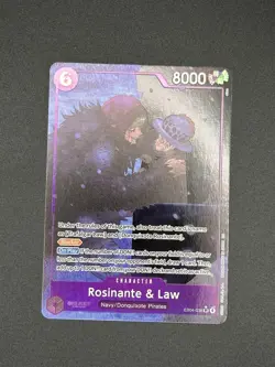 One Piece TCG Rosinante & Law Alt Art AA EB04-038 SR NM OP14 Eng Card Game CCG - Image 2