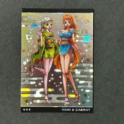 S7654 NM Nami & Carrot No.4-05 HOLO Japanese One Piece Wafer Card Bandai J22 - Image 1