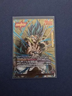 Bandai Dragon Ball Super Card Game FB09 Gogeta BR Leader FB09-001 Foil - Image 1
