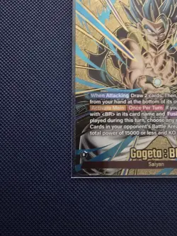 Bandai Dragon Ball Super Card Game FB09 Gogeta BR Leader FB09-001 Foil - Image 5