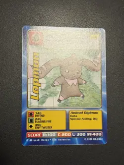 Lopmon Mo-02 Digimon Movie Promo Card 2000 - Image 3