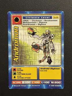 Digimon Andromon Tb-08 Taco Bell Promo Card 2000 - Image 1