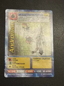 Digimon Andromon Tb-08 Taco Bell Promo Card 2000 - Image 3