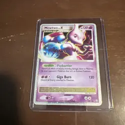 Pokemon Mewtwo TCG LV.X Holo Card 144/146 Legends Awakened - Image 1