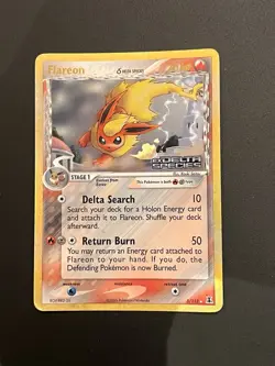 Pokemon Flareon 5/113 EX Delta Species Reverse Holo Rare 2005 TCG Card - Image 1