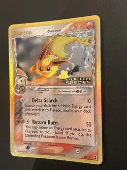 Pokemon Flareon 5/113 EX Delta Species Reverse Holo Rare 2005 TCG Card - Image 2