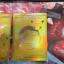 Pokemon TCG SWSH Black Star Promos 2-Card Lot - Pikachu V, Poke Ball - Image 2