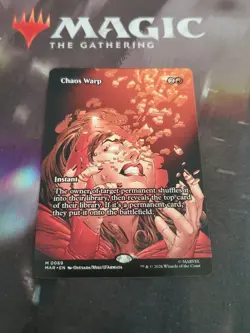Mtg. Chaos Warp. Borderless. Marvel Universe Eternal-Legal. Pack Fresh - Image 1