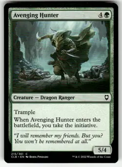 Avenging Hunter 215 Commander Legends: Battle for Baldur's Gate NM MTG - Image 1