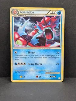 Gyarados Shiny Red 123/123 Heartgold & Soulsilver Holo Rare Pokemon TCG LP - Image 1
