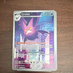 Nintendo Pokemon TCG Crobat 093/198 Chilling Reign Holo Rare 130 HP Eng 2020 - Image 1