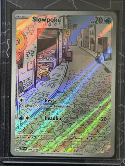Pokemon TCG Slowpoke 204/198 Illustration Rare Holo SV01 Scarlet & Violet 2023 - Image 1