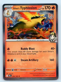 Ethan's Typhlosion 034/182 Rare Destined Rivals Pokemon Holo Near Mint - Image 1