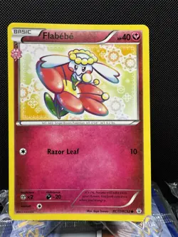 Pokemon Flabebe Generations RC17/RC32 Common Regular 40 HP Basic Razor Leaf - Image 1