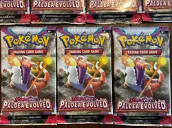 Lot of 7 Packs Pokemon Scarlet & Violet Paldea Evolved Booster Pack | Skeledirge - Image 5
