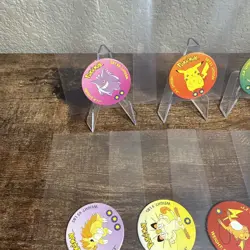Vintage 1998 Pokemon Cardboard Coin Pog lot - Image 2