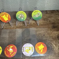 Vintage 1998 Pokemon Cardboard Coin Pog lot - Image 4
