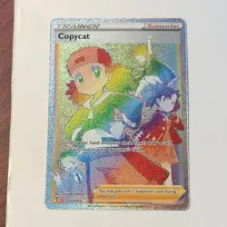 Pokemon TCG Copycat 222/203 Evolving Skies SWSH07 Secret Rare Holo English - Image 1