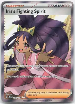 Iris's Fighting Spirit 180/159 Ultra Rare Journey Together Pokemon Near Mint - Image 1