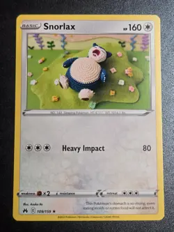 Snorlax 109/159 NM Crown Zenith Rare Pokemon - Image 1