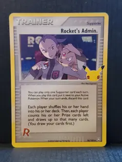 Rocket's Admin 86/109 Trainer Ultra Rare Pokemon Celebrations 25th Anniversary - Image 1