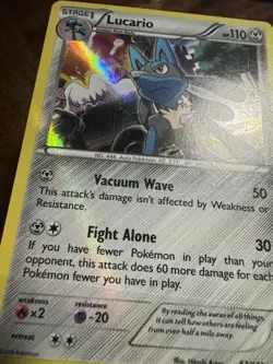 Lucario 63/124 Holo XY Fates Collide Pokemon 2016 NM / LP - Image 1