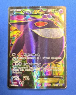Pokemon TCG Gengar EX 114/119 Phantom Forces Full Art Ultra Rare Holo XY - HP - Image 1