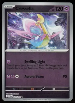 Cresselia 039/094 Uncommon Phantasmal Flames Pokemon Reverse Holo Near Mint - Image 1